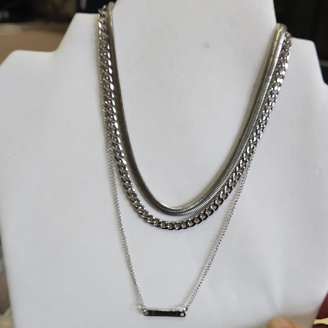 Mudd Silver Layered Necklace 15$